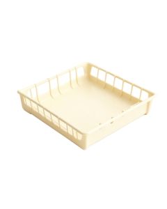Olive Edge Empty Under-Desk Cable Tray - Cream