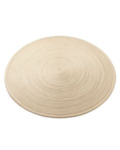 Dune Bend Round Area Rug - Beige