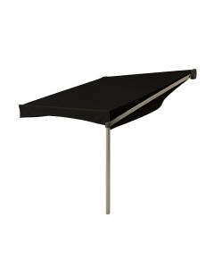 Motorized Retraction Side Awning In Black