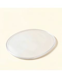 Cleartex Beveled Oval Chair Mat (synthetic illustration; no displayed measurements)