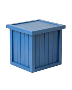 Brook Bridge Closed Outdoor Storage Box - Blue (synthetic illustration; no displayed measurements)