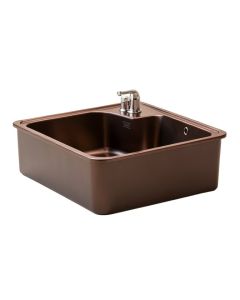 Copper Bar And Prep Sinks 16 '' L X 16 '' W Dual Mount Kitchen Sink