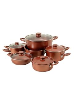 Gotham Steel Original Copper 20 Pieces Ceramic Non Stick Cookware Set With Bakeware