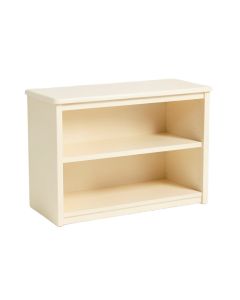 River Bend Low Bookcase - Cream (synthetic illustration; no displayed measurements)