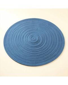 Elm Bluff Round Area Rug - Blue (synthetic illustration; no displayed measurements)