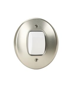 Stamped Round 1-Gang Toggle Light Switch Wall Plate