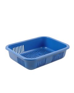Olive Crossing Empty Under-Desk Cable Tray - Blue