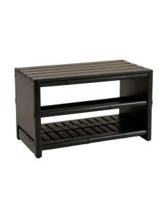 Laurel Dell Shoe Storage Bench - Black (synthetic illustration; no displayed measurements)