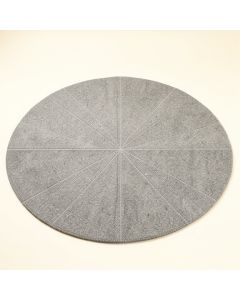 Stone Bend Round Area Rug - Gray (synthetic illustration; no displayed measurements)