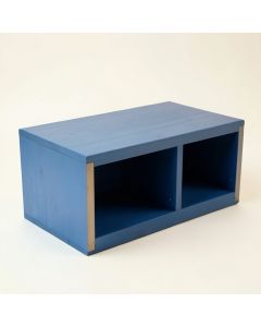 Shore Arc Shoe Storage Bench - Blue (synthetic illustration; no displayed measurements)