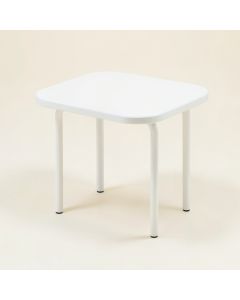 Maple Canyon Compact Balcony Table - White (synthetic illustration; no displayed measurements)