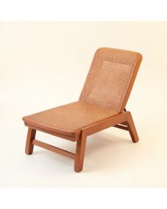 Oak Bend Outdoor Lounge Chair - Terracotta (synthetic illustration; no displayed measurements)