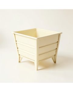 Field Bridge Empty Raised Planter - Cream (synthetic illustration; no displayed measurements)