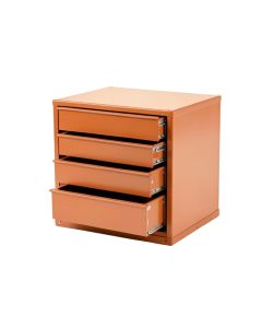 Cedar Crossing Small-Parts Storage Drawer Cabinet - Terracotta (synthetic illustration; no displayed measurements)