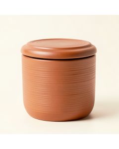 Flint Brook Storage Canister With Lid - Terracotta (synthetic illustration; no displayed measurements)