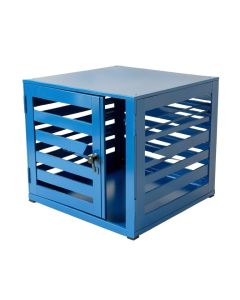 Cliff Bluff Empty Furniture-Style Pet Crate - Blue