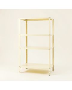 Aspen Bend Empty Seed-Starting Shelving Unit Without Lights - Ivory (synthetic illustration; no displayed measurements)