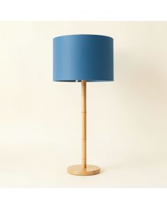 Lake Brook Floor Lamp With A Plain Fabric Shade - Blue (synthetic illustration; no displayed measurements)