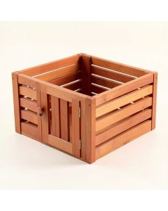 Sage Brook Empty Furniture-Style Pet Crate - Terracotta (synthetic illustration; no displayed measurements)