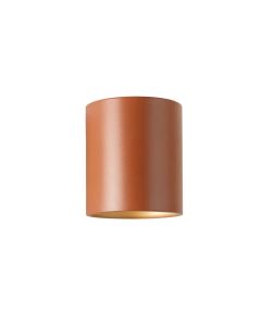 Wren Dale Wall Sconce Mounted On A Plain Wall - Terracotta