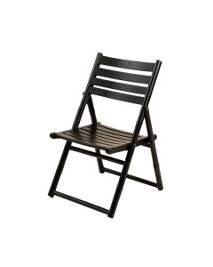 Clay Branch Folding Outdoor Chair - Black (synthetic illustration; no displayed measurements)