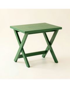 Dune Bend Compact Balcony Table - Green (synthetic illustration; no displayed measurements)