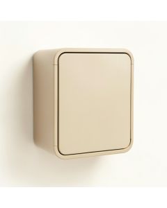 Alder Bend Wall-Mounted Laundry Cabinet - Beige (synthetic illustration; no displayed measurements)