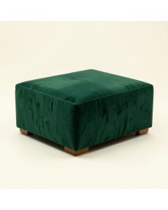Syrine 19 '' Wide Velvet Rectangle Ottoman (synthetic illustration; no displayed measurements)