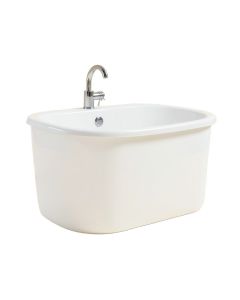 59 '' X 28 '' Freestanding Soaking Bathtub With Faucet