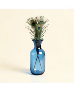 Kabir Peacock Feather Trumpet Vase (synthetic illustration; no displayed measurements)