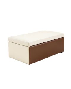 Adora Faux Leather Upholstered Flip Top Storage Bench