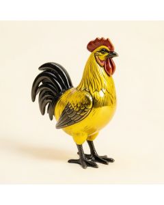 Allurine Metal Rooster Figurine (synthetic illustration; no displayed measurements)
