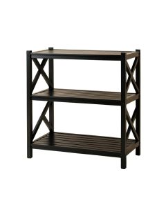 Rowan Crest Empty Seed-Starting Shelving Unit Without Lights - Black