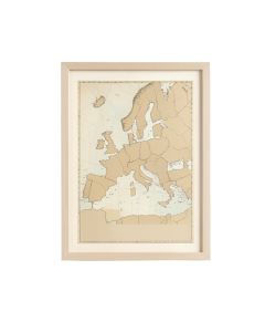 Ethnographische Karte Von Europa , 1847 By Heinrich Berghaus Framed Graphic Art On Canvas (synthetic illustration; no displayed measurements)