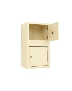 Lake Bluff Wall-Mounted Entry Cabinet - Ivory (synthetic illustration; no displayed measurements)