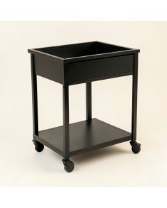 Reed Crest Empty Rolling Workshop Cart - Black (synthetic illustration; no displayed measurements)