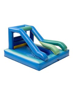 Double Side Inflatable Water Park With Climbing Wall