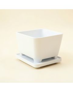 Cliff Bluff Empty Raised Planter - White (synthetic illustration; no displayed measurements)