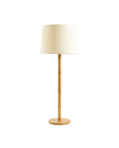 Aspen Canyon Floor Lamp With A Plain Fabric Shade - Cream (synthetic illustration; no displayed measurements)