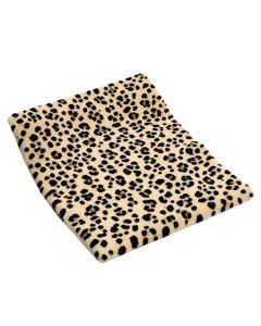 Allardt Animal Print Tufted Wool Beige/Black Area Rug