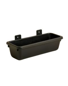 Birch Crest Empty Railing Planter With Integral Brackets - Black (synthetic illustration; no displayed measurements)