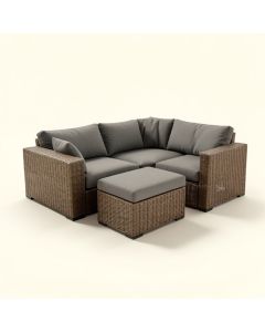 Cregan Outdoor Garden Patio Sectional With Cushions (synthetic illustration; no displayed measurements)
