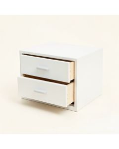 Olive Dell Small-Parts Storage Drawer Cabinet - White (synthetic illustration; no displayed measurements)