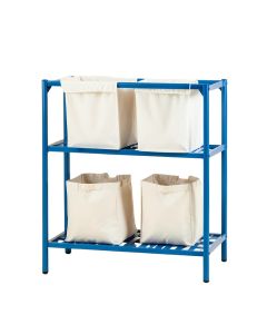 Dune Branch Laundry Sorting Station With Plain Removable Bags - Blue (synthetic illustration; no displayed measurements)