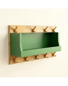 Fern Bluff Wall-Mounted Entryway Organizer Shelf - Green (synthetic illustration; no displayed measurements)