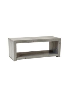 Holly Bluff Narrow Outdoor Storage Bench - Gray