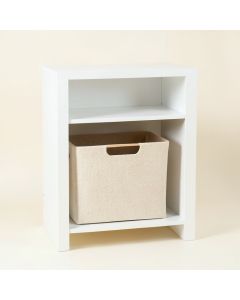 Elm Crossing Freestanding Pull-Out Hamper Cabinet - White (synthetic illustration; no displayed measurements)