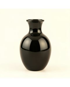 Cedar Branch Empty Decorative Vase - Black (synthetic illustration; no displayed measurements)