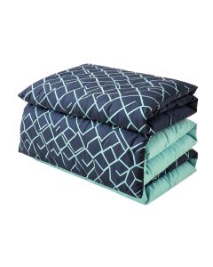 Hiouchi Geometric Reversible Comforter Set (synthetic illustration; no displayed measurements)