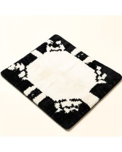 Chanler Hand-Tufted Wool White/Black Area Rug (synthetic illustration; no displayed measurements)